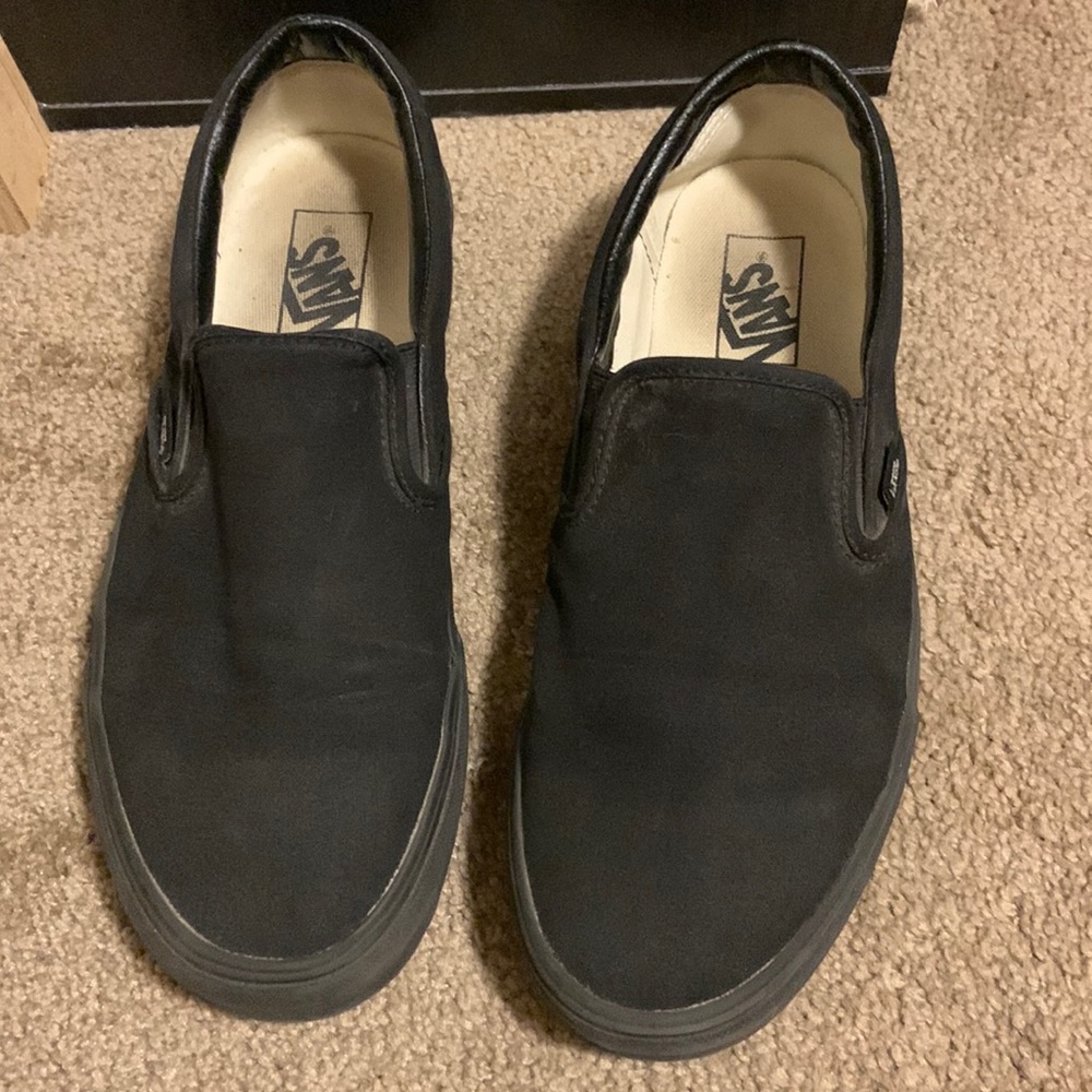 Black Slip-On Vans